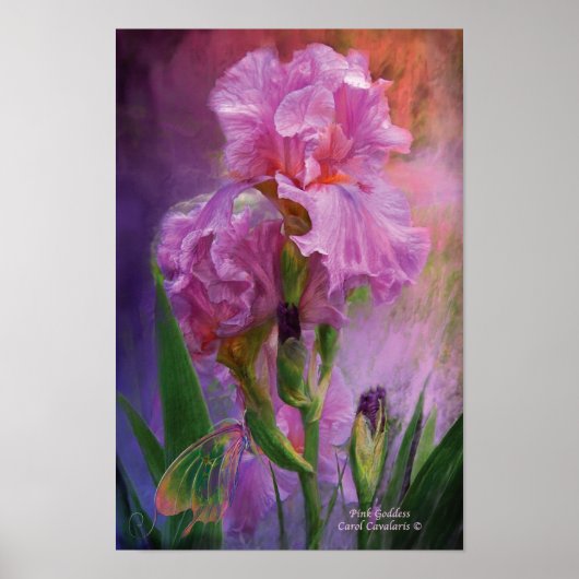 Roze godin Art Poster/Afdruk Poster (Voorkant)