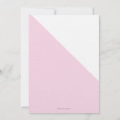 Roze Gold Aangepast virtueel baptisme eerste verja Kaart (Achterkant)