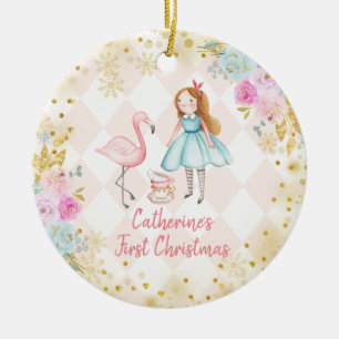Roze Gold Alice Ceramic Ornament