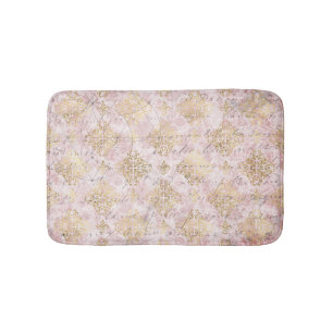 Roze Gold Damask Handschrift Ephemera Badmat