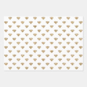 Roze Gold Glitter Diamonds Inpakpapier Vel (Voorkant 2)