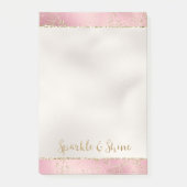 Roze Gold Glitter Glitz Sparkle   Post-it® Notes (Voorkant)