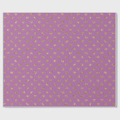 Roze Gold Glitter Hearts Cadeaupapier (Vlak)