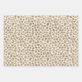 Roze Gold Glitz Sparkle Leopard Print Inpakpapier Vel (Voorkant 2)