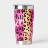 Roze Gold-leopard-printer Geïsoleerde Drinkbeker (Rechts)