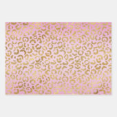 Roze Gold-leopard-printer Inpakpapier Vel (Voorkant 2)