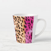 Roze Gold-leopard-printer Latte Mok (Rechts)