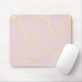 Roze Gold Marble Mousepad Muismat (Met muis)