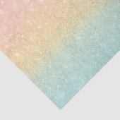 Roze Gold Mint Glitter Ombre Luxe Design Tissuepapier (Detail)