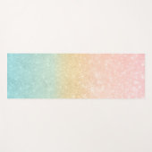 Roze Gold Mint Glitter Ombre Luxe Design Yogamat (Voorkant (horizontaal))