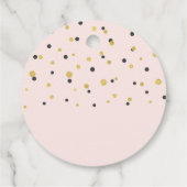 Roze & Gold Modern Retirement Hartelijk dank voor  Bedankjes Labels (Achterkant)