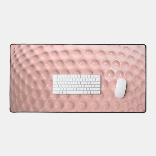 Roze Golf Ball Sport Bureaumat (Keyboard & Muis)