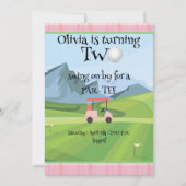 Roze Golf, tweede verjaardag Kaart (Voorkant)