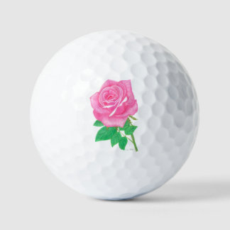 Roze Golfballen met Roos