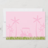 Roze Golfdatum Kaart (Achterkant)