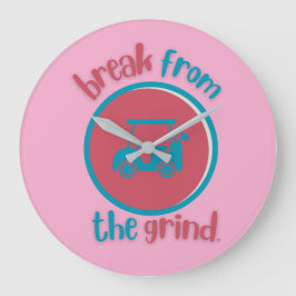 Roze golfkar BFTG klok