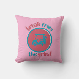 Roze golfkar BFTG kussen