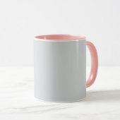 Roze Golfkar Coffee Mug Mok (Voorkant rechts)