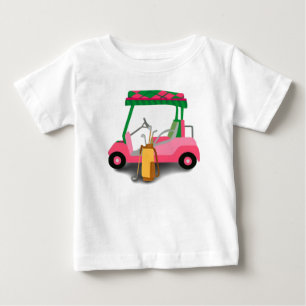 Roze Golfkarretje T-Shirt