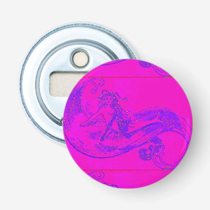 roze golflengte zeemdekflesopener button flesopener