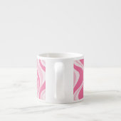 Roze golven espressokopje espresso kop (Achterkant)