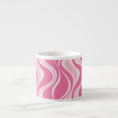 Roze golven espressokopje espresso kop (Voorkant)