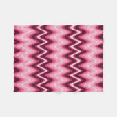 Roze golven fleece deken (Voorkant (Horizontaal))