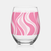 Roze golven glas (Achterkant)