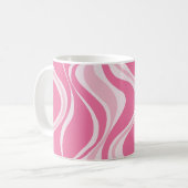 Roze golven mok (Voorkant links)