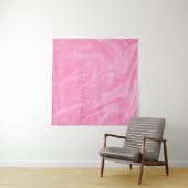 Roze golven schilderen | Beste minimale abstracte  Wandkleed (In Situ (horizontaal))