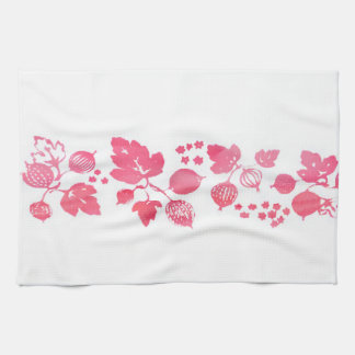 Roze Gooseberry Tea Towel - set van 3 Theedoek