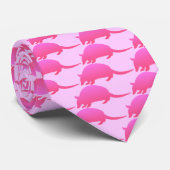 Roze gordeldier stropdas (Opgerold)