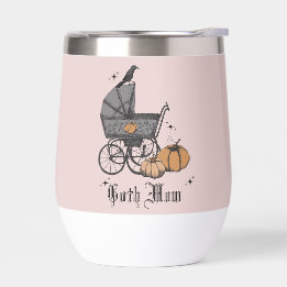Roze Gothic Mom Halloween Victoriaans Baby Carriag