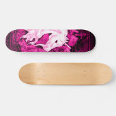 Roze gothic Unicorn Deck Skateboard (Horizontaal)