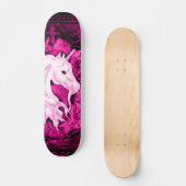 Roze gothic Unicorn Deck Skateboard (Voorkant)