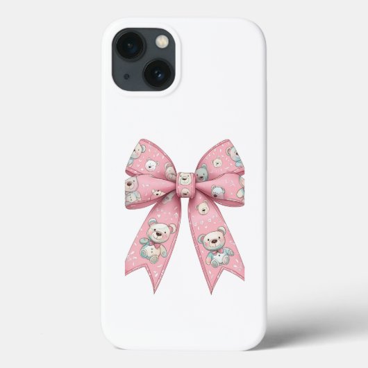 Roze gotische schedelbooghoesje cute kawaii pastel Case-Mate iPhone case (Achterkant)