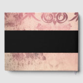 Roze Gotische  textuur Achtergrond bruiloft Gastenboek (Achterkant)