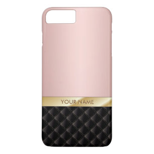 Roze Goud Aangepaste Naam Luxe iPhone 8 Plus / 7 Plus Hoesje