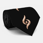Roze Goud Abstract  Stropdas (Opgerold)