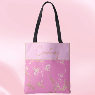Roze & Goud Accent Custom Draagtas