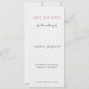 Roze & Goud Bewaar de Datum Fotosjabloon Save The Date