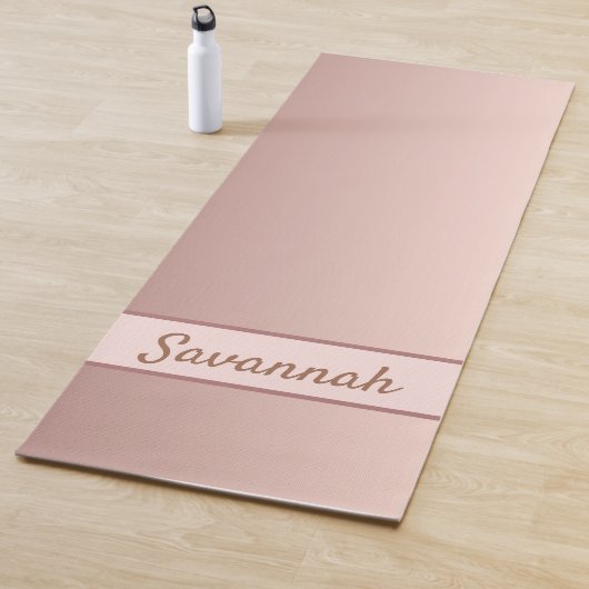 Roze goud blush naam modern elegant yogamat (In situ)