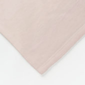 Roze Goud - Blush Roze Glitter Metaal Monogram Naa Fleece Deken (Hoek)