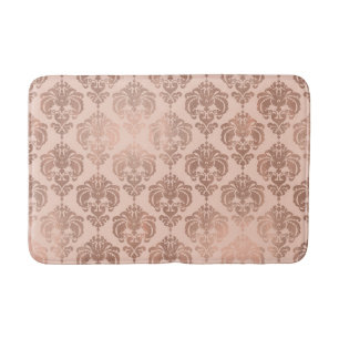 Roze Goud Blush Roze Moderne Glamour Damast Badmat