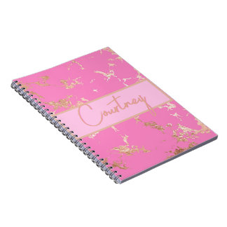 Roze & Goud Custom Notitieboek