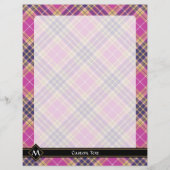 Roze, goud en blauwe tartan flyer (Voorkant)