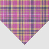 Roze, goud en blauwe tartan tissuepapier (Detail)