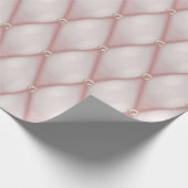 Roze goud en blush diamant sequin cadeaupapier (Hoek)
