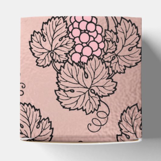 Roze Goud en Roze Wijn Thema Bedankdoosjes (Bovenkant)