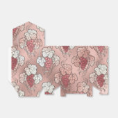 Roze Goud en Roze Wijn Thema Bedankdoosjes (Uitgevouwen)